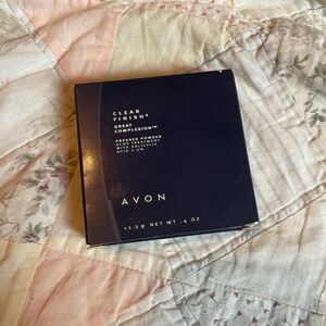avon clear finish great complexion acne treatment pressed powder 2001 nib